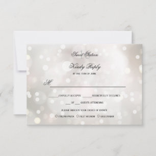 Parties scintillant blanche glamour sucré 16 RSVP