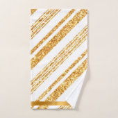 Parties scintillant blanche or Boho Collection de  (Serviette à main)