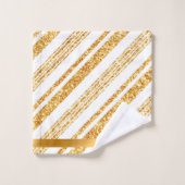 Parties scintillant blanche or Boho Collection de  (Gant de toilette)