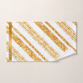 Parties scintillant blanche or Boho Collection de  (Serviette à main)