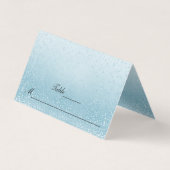 Parties scintillant Bleu Bébé | Cartes de rempliss (Front)