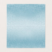 Parties scintillant Bleu Bébé | Cartes de rempliss (Inside Unfolded)