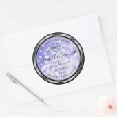 Parties scintillant bleu clair Logo Étiquette Diam (Enveloppe)