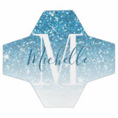 Parties scintillant Bleu Fille Étincelles Monogram (Plat)