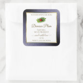 Parties scintillant bleu foncé Étiquette de produi (Sac)