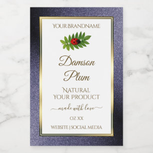 Parties scintillant bleu foncé Étiquette de produi