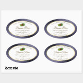 Parties scintillant bleu foncé Étiquette de produi (Feuille)