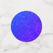 Parties scintillant bleu rose profond Confetti d'a (Petit recto)