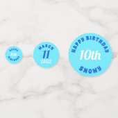 Parties scintillant bleue Anniversaire Confetti (Devant)