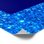 Parties scintillant bleue Bachelorette Affiche de  (Coin)