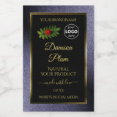 Parties scintillant bleue Black Gold Étiquette de  (Étiquettes simples)