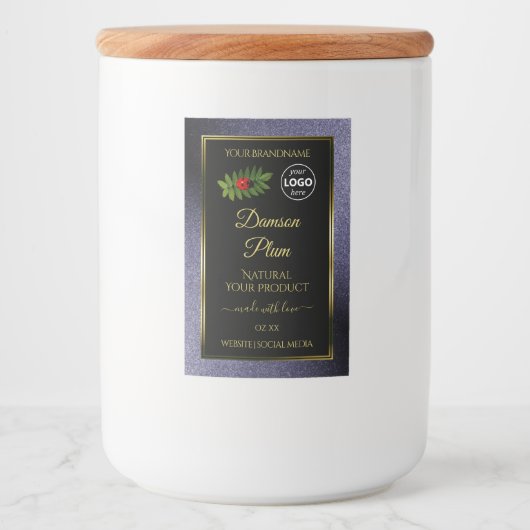 Parties scintillant bleue Black Gold Étiquette de  (Devant)