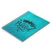 Parties scintillant bleue | Carnet tout simplement (Côté gauche)