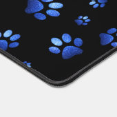 Parties scintillant bleue chien patte motif Monogr (Coin)