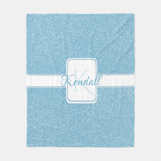 Parties scintillant Bleue Couverture de lancer per (Devant)