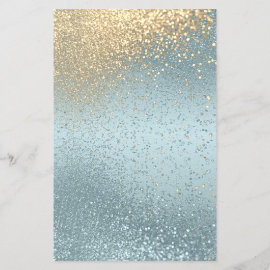 Parties scintillant bleue et or - Programme (Dos)