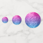 Parties scintillant bleue et rose Confetti (Devant)