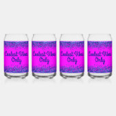 Parties scintillant Bleue et texte sur les Vibes P (Dos)