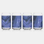 Parties scintillant bleue Galaxy Swirl Abstrait Mo (Dos)