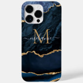 Parties scintillant bleue marbre coque iphone per (Verso)