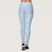 Parties scintillant Bleue Parkly  Femme Leggings (Dos)