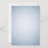 Parties scintillant Blue Snowflakes invitation de  (Dos)