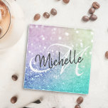 Parties scintillant Bokeh Glamour Élégant<br><div class="desc">Personnalisez facilement cet élégant motif de parties scintillant bokeh coloré avec votre nom et/ou monogramme personnalisés.</div>