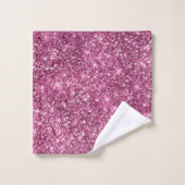 Parties scintillant Bokeh rose (Gant de toilette)