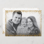 Parties scintillant Bordure Carte de Noël en Parti (Devant / Derrière)