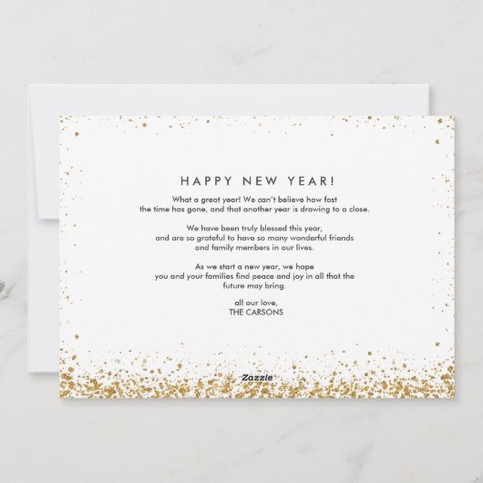 Parties scintillant Bordure Carte de Noël en Parti (Dos)