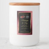 Parties scintillant Bourgogne Noir Étiquettes Lady (Devant)