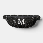 Parties scintillant brillante noire et blanche Mon (Poser)