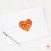 Parties scintillant brillante orange autocollant p (Enveloppe)