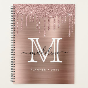 Parties scintillant brossé Rose métal or Monogram