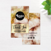 parties scintillant Brown d'or aquarelle insérer (Bureau)