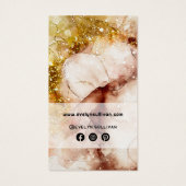 parties scintillant Brown d'or aquarelle insérer (Dos)