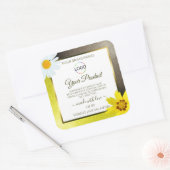 Parties scintillant Brown Jaune Étiquettes de prod (Enveloppe)