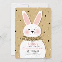 Parties scintillant Bunny Invitation
