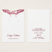 Parties scintillant cadre arc rose carte d'afficha (Devant & derrière)