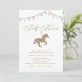 Parties scintillant Carrousel Cheval | Invitation  (Debout devant)