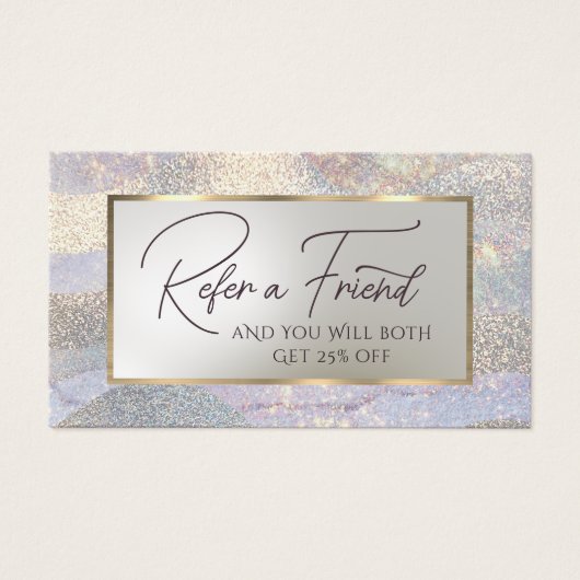 Parties scintillant carte de référence des vagues  (Devant)