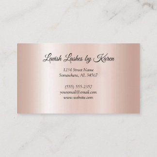 Parties scintillant Carte de visite Eyelash