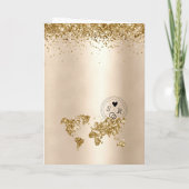 Parties scintillant Carte du monde de passeport de (Dos)