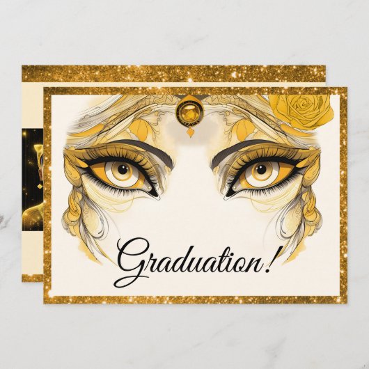 Parties scintillant - Carte Grad (Devant / Derrière)