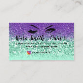 Parties scintillant Cartes de visite Glam (Dos)