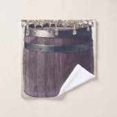 Parties scintillant Champagne Gold Drift Rustic Gl (Gant de toilette)