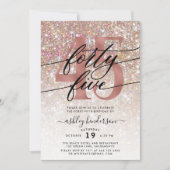 Parties scintillant Champagne moderne Invitation d (Devant)