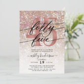 Parties scintillant Champagne moderne Invitation d (Debout devant)