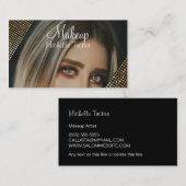 Parties scintillant chic glam maquillage Cartes de (Devant / Derrière)