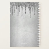 Parties scintillant Chic Silver Dripping Monogramm (Dos)